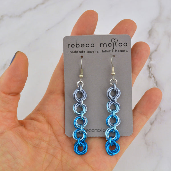 SALE: 5-Knot Earring - Blue Slate