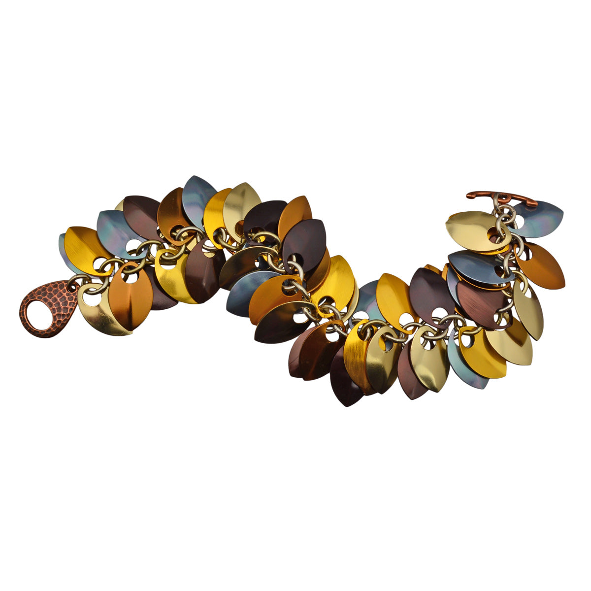 Leaves Bracelet - Brown Metallic