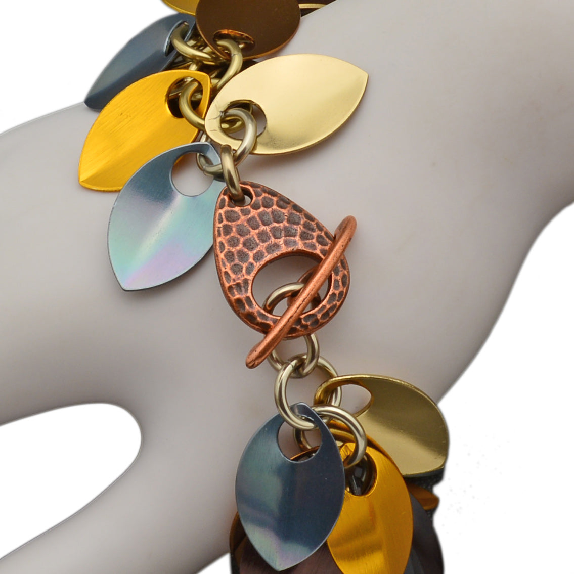 Leaves Bracelet - Brown Metallic
