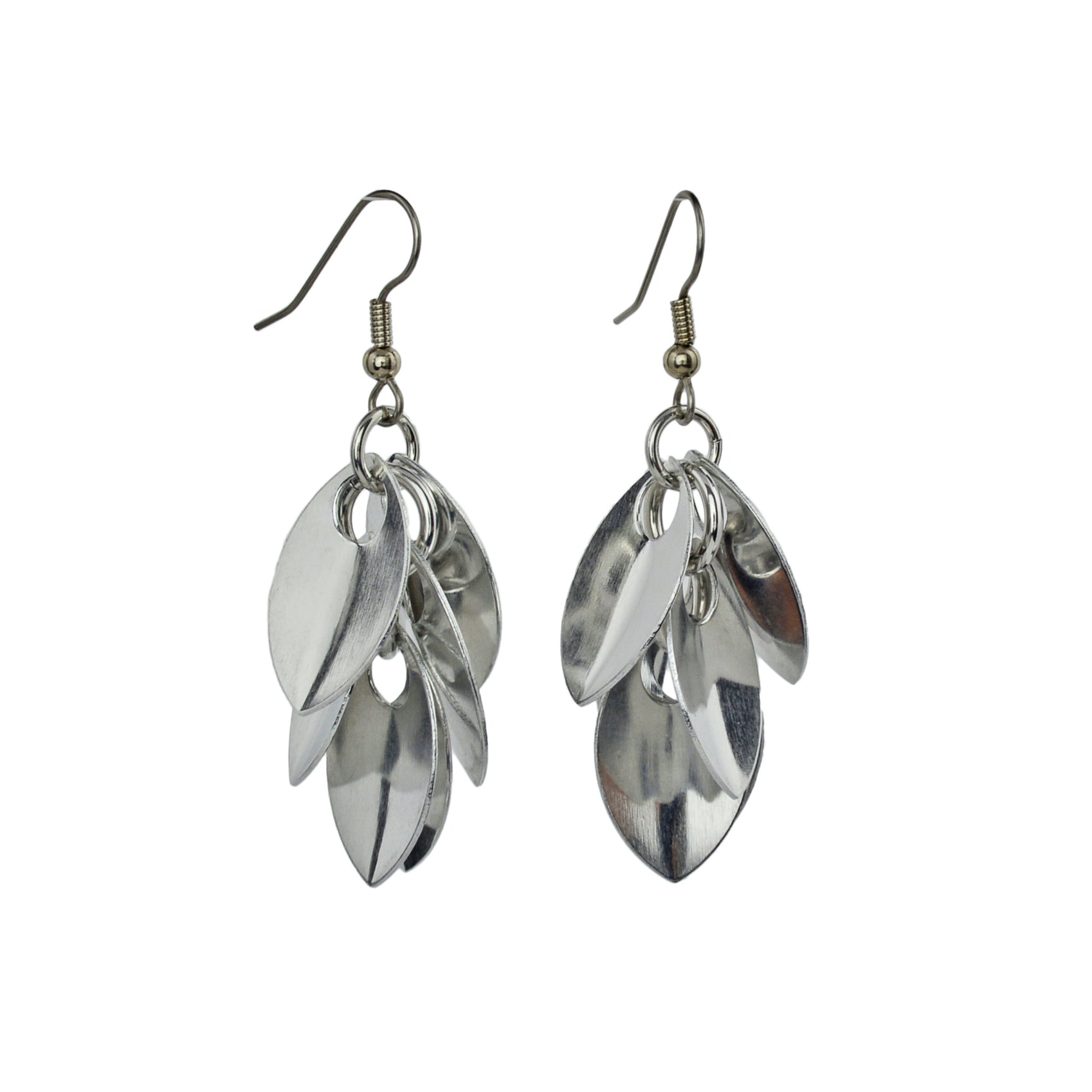Cascading Leaves Short Earrings