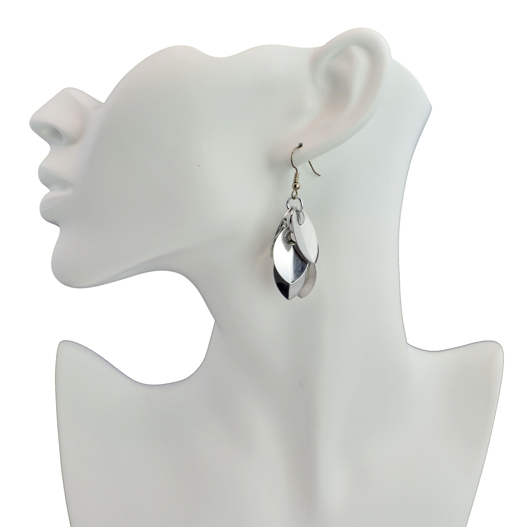 Cascading Leaves Short Earrings