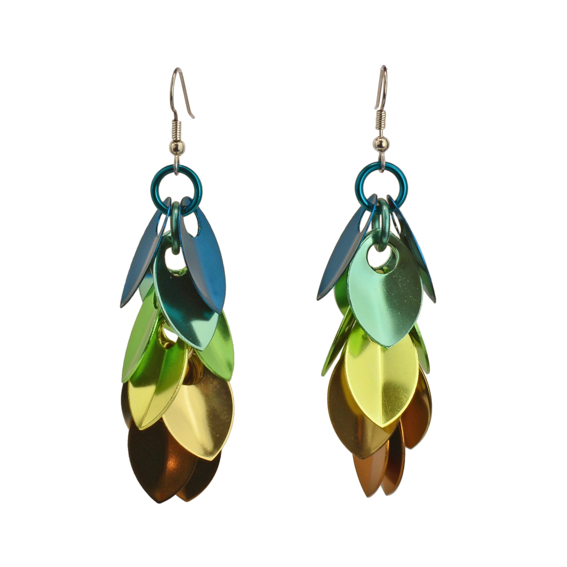 Cascading Leaves Long Earrings - Magical Woodland