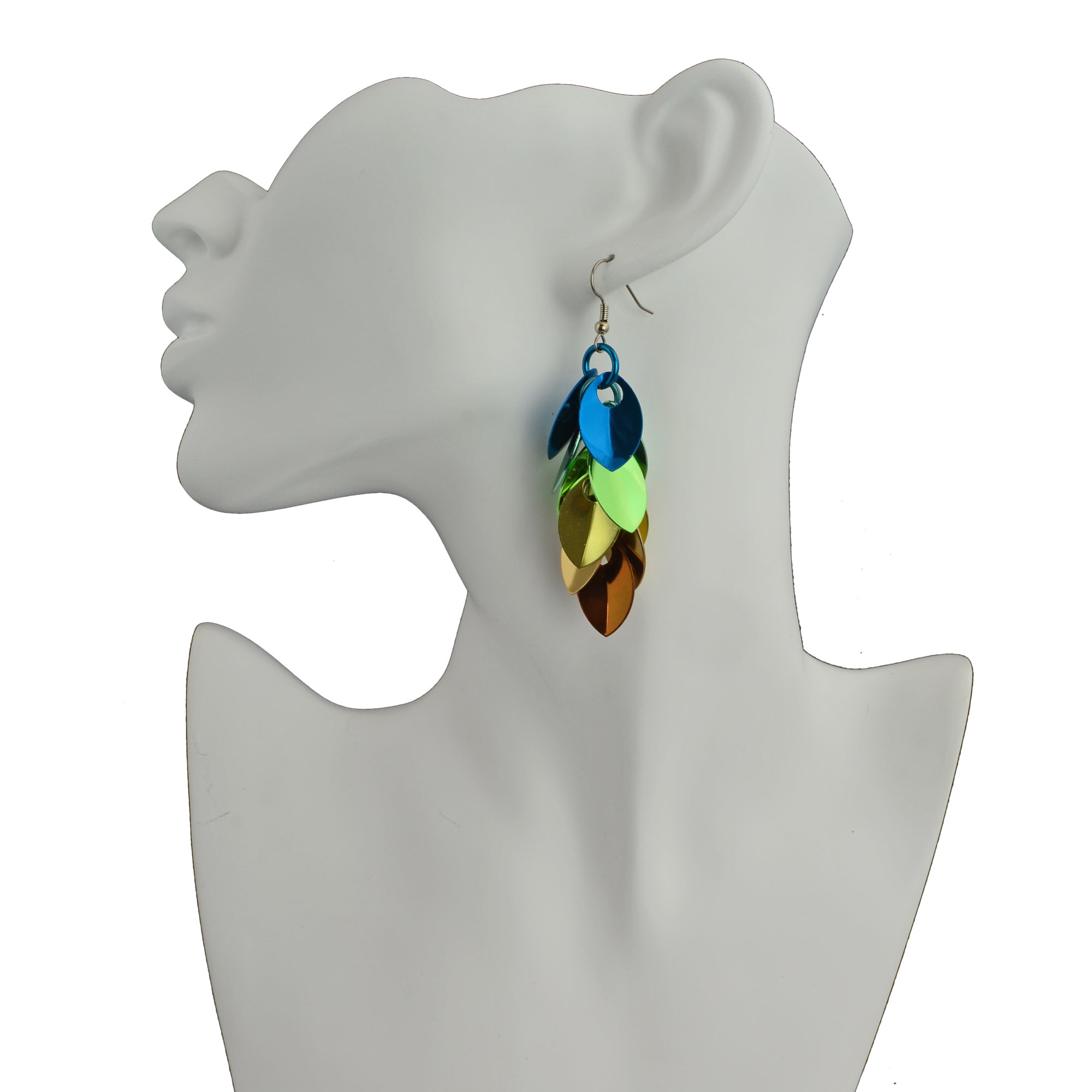 Cascading Leaves Long Earrings - Magical Woodland