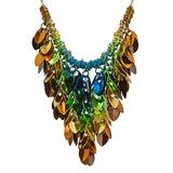 Cascading Leaves Bib Necklace - Magical Woodland