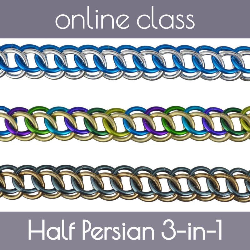 Online Class: Half Persian 3-in-1 - Sat Jul 16 - 10am-11:30am PT / 1pm-2:30pm ET