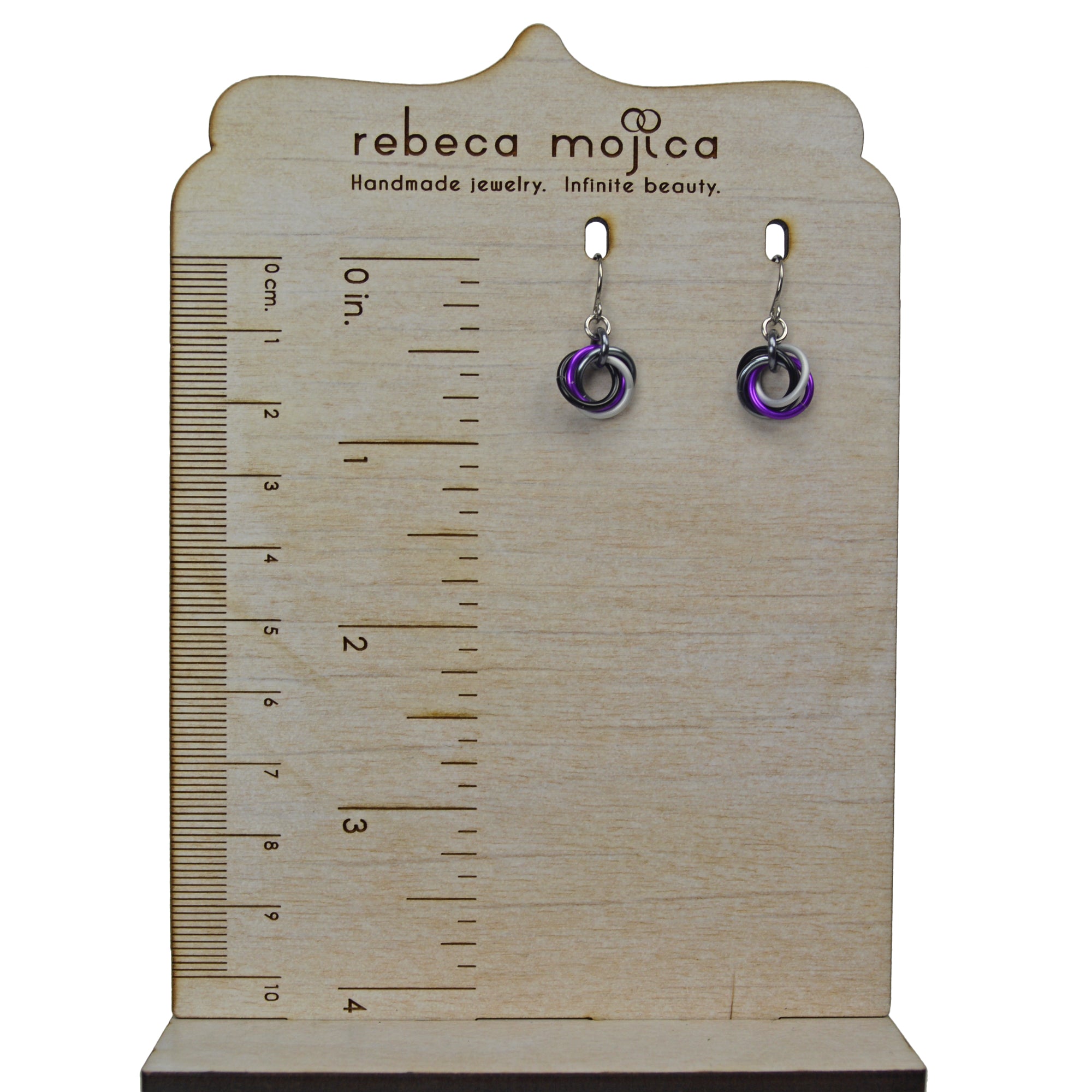Asexual Pride - Mini Knot Earring
