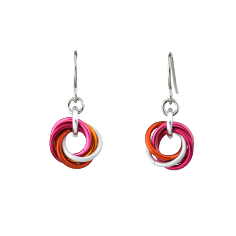 Lesbian Pride - Mini Knot Earring