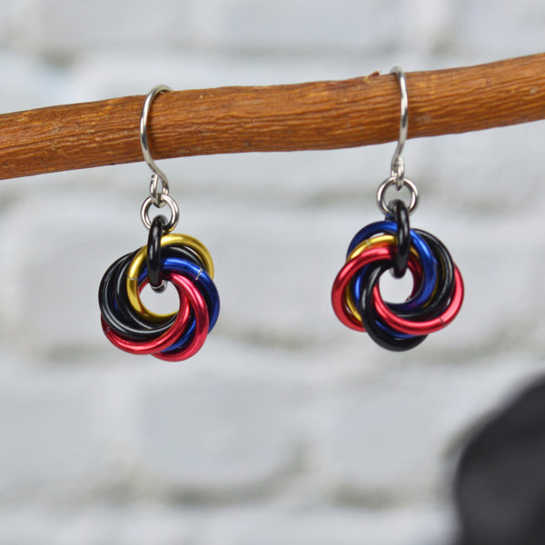 Polyamorous Pride - Mini Knot Earring