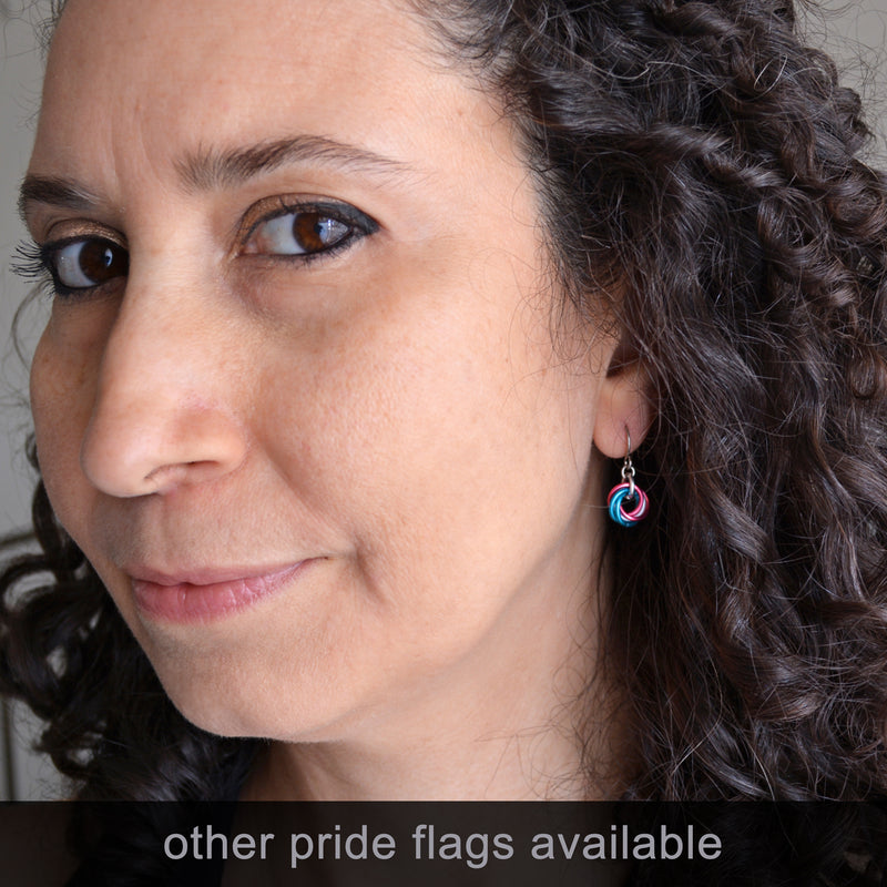 Lesbian Pride - Mini Knot Earring
