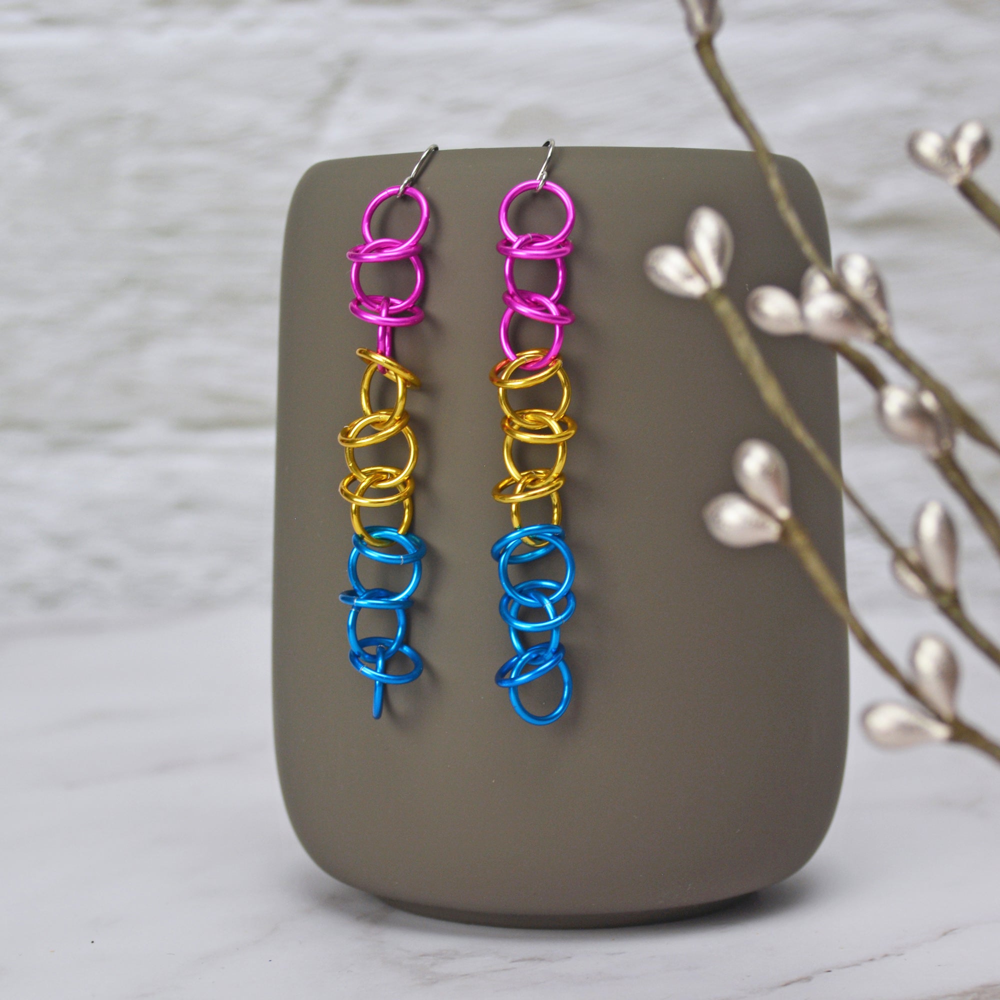 Pansexual Pride - Orbital Earrings