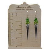 Black Spike Ombre Earrings