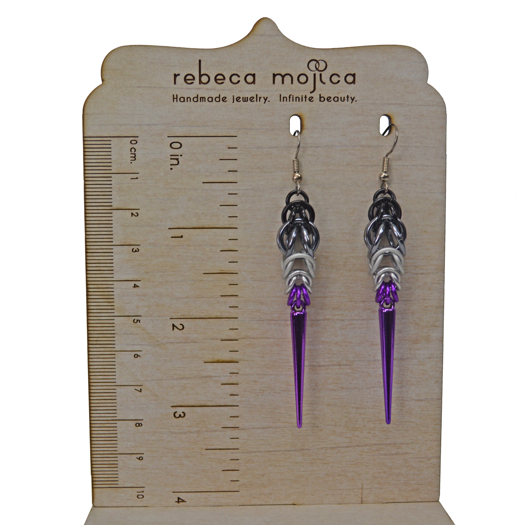 RESERVED: Custom Mismatch Spike Earrings - aro + ace