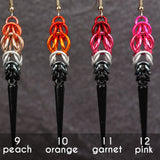 Black Spike Ombre Earrings