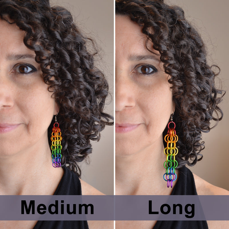 Rainbow Pride - Mesh Earrings