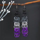 Asexual Pride - Mesh Earrings