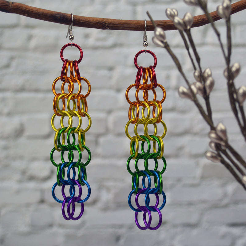 Rainbow Pride - Mesh Earrings