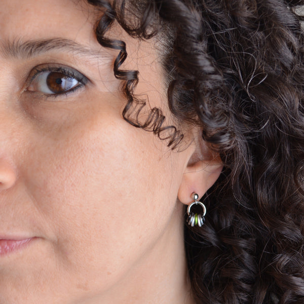 Agender Pride - Tiny Flag Earring Studs