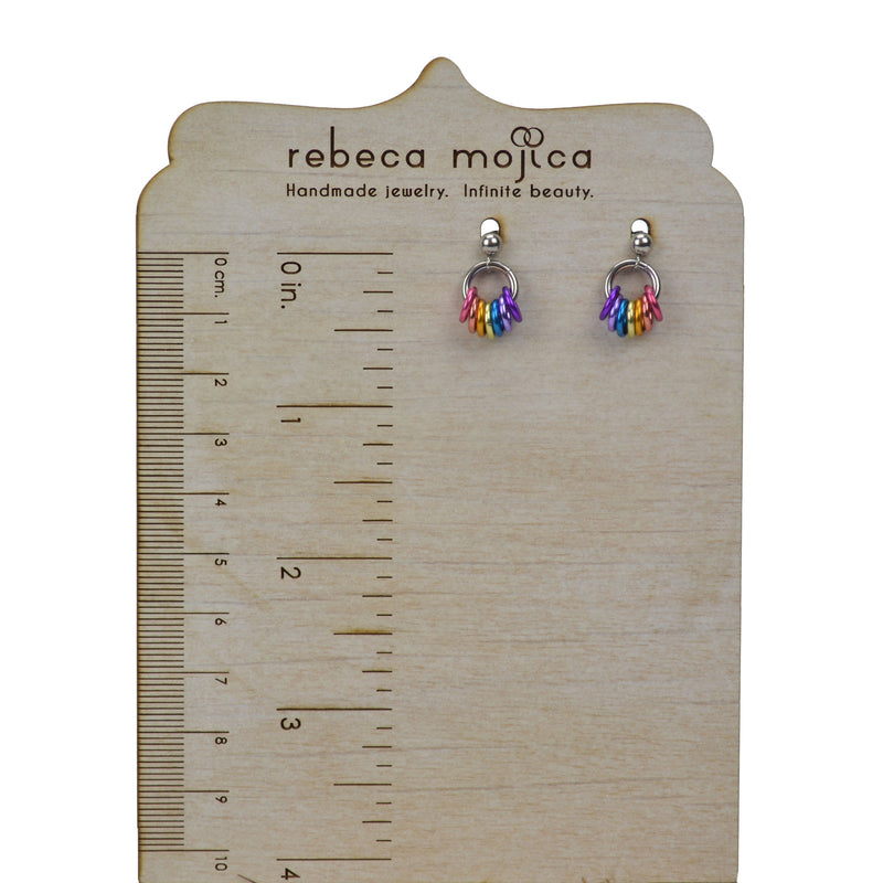 Xenogender Pride - Tiny Flag Earring Studs