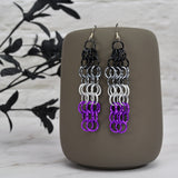 Asexual Pride - Mesh Earrings