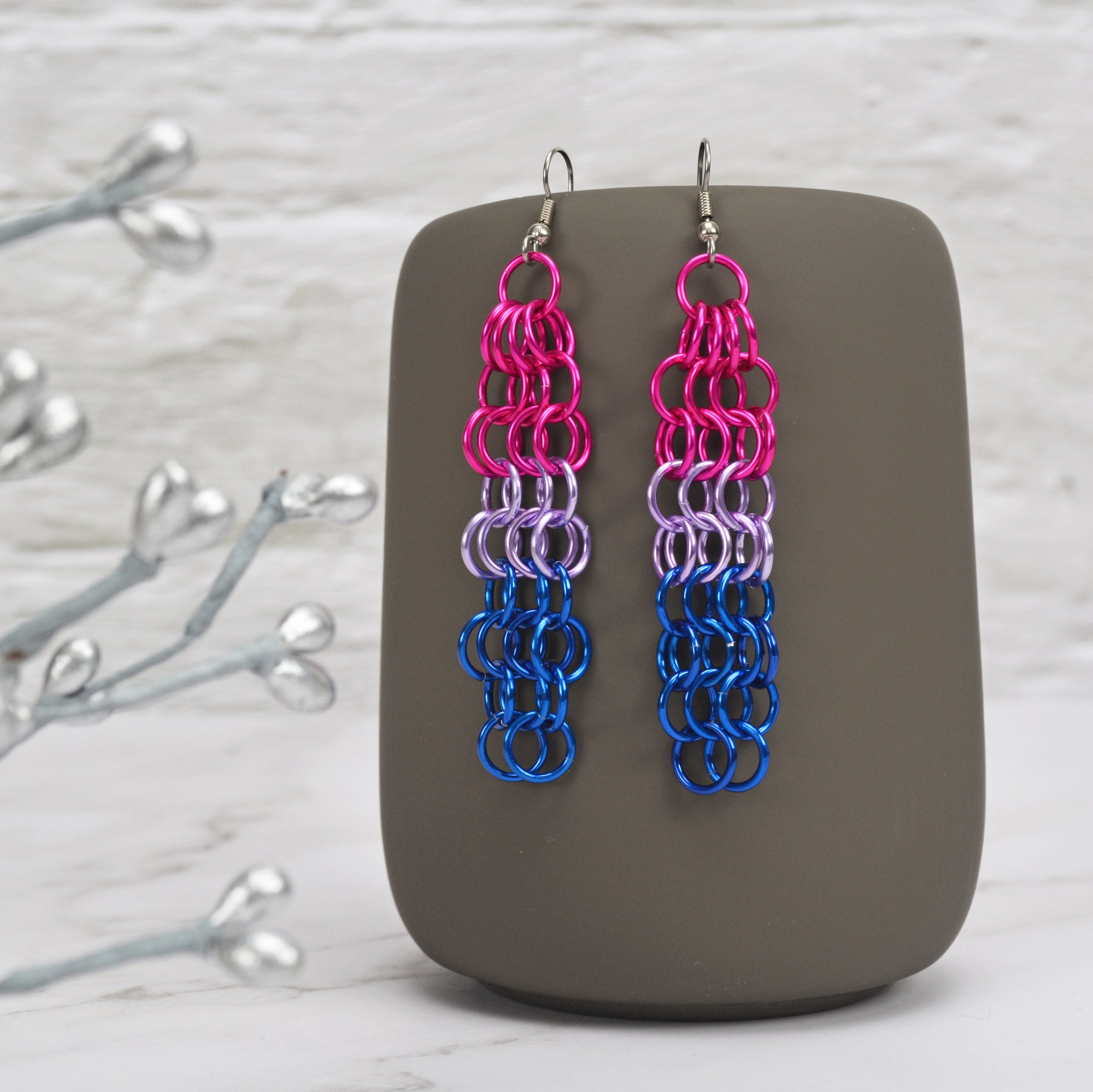 Bisexual Pride - Mesh Earrings