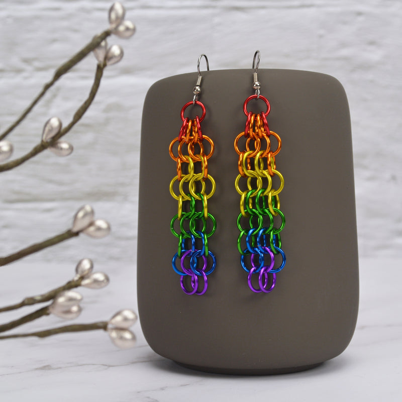 Rainbow Pride - Mesh Earrings