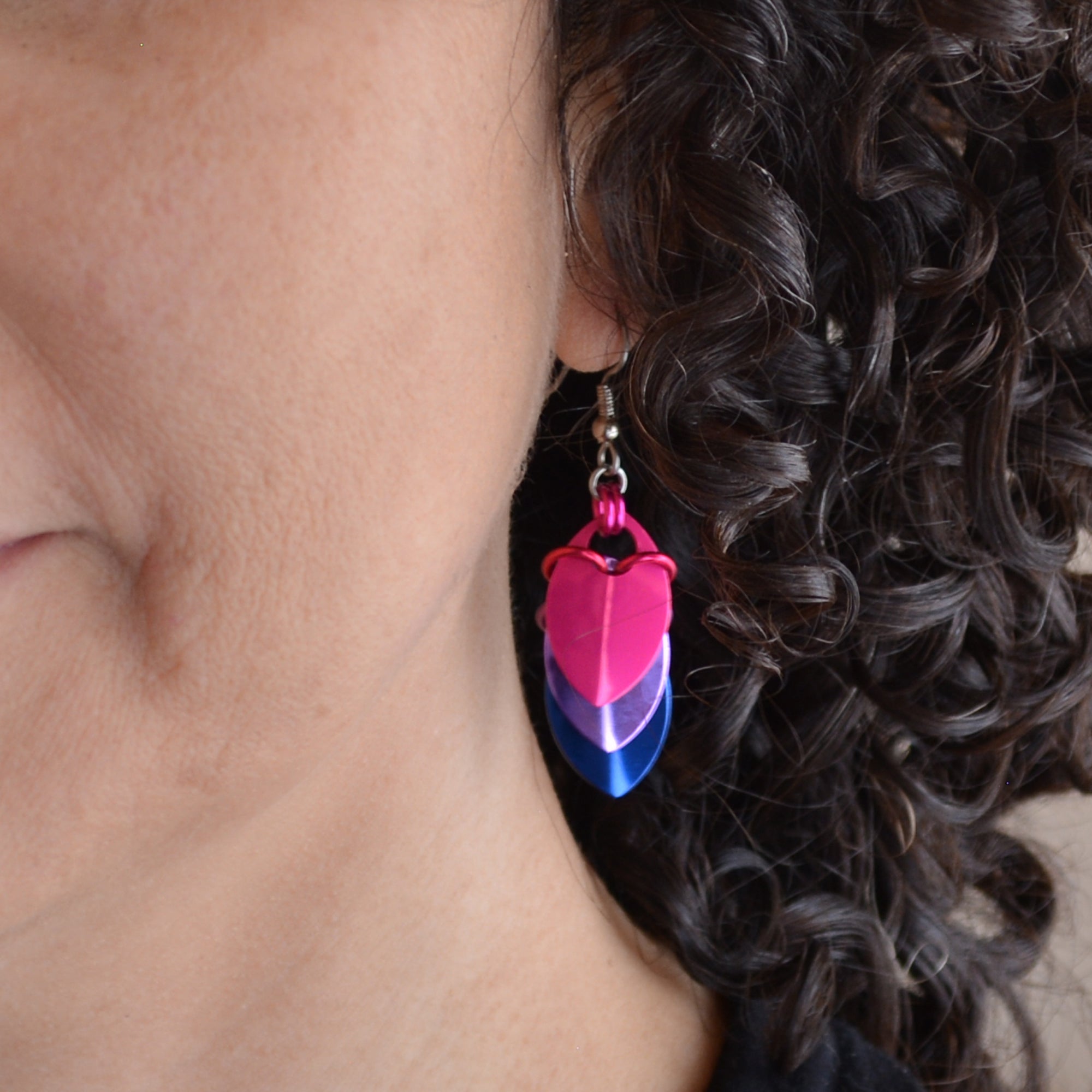 Bisexual Pride - Chevron Earrings