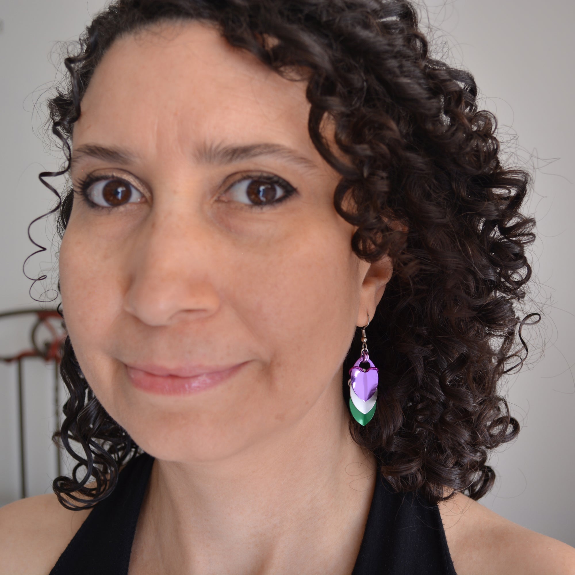 Genderqueer Pride - Chevron Earrings