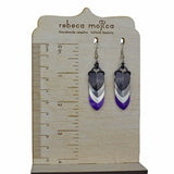 Asexual Pride - Chevron Earrings