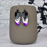 Asexual Pride - Chevron Earrings