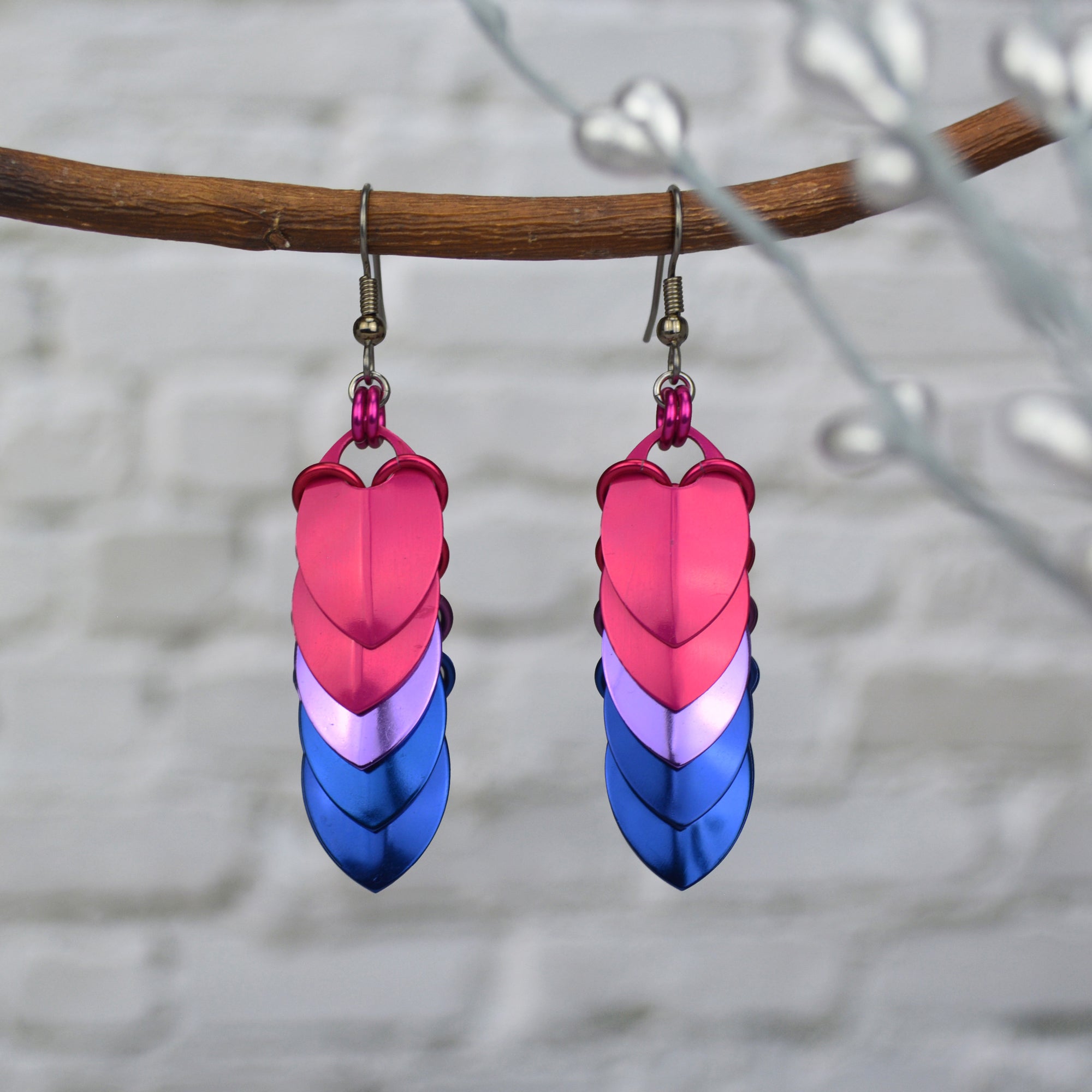 Bisexual Pride - Chevron Earrings