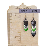 Agender Pride - Chevron Earrings