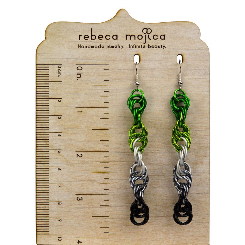 Aromantic Pride - Helix Earrings