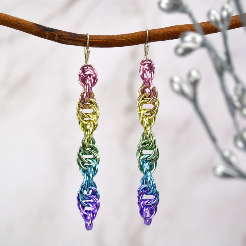 RESERVED: Custom Helix Earrings - Pastels