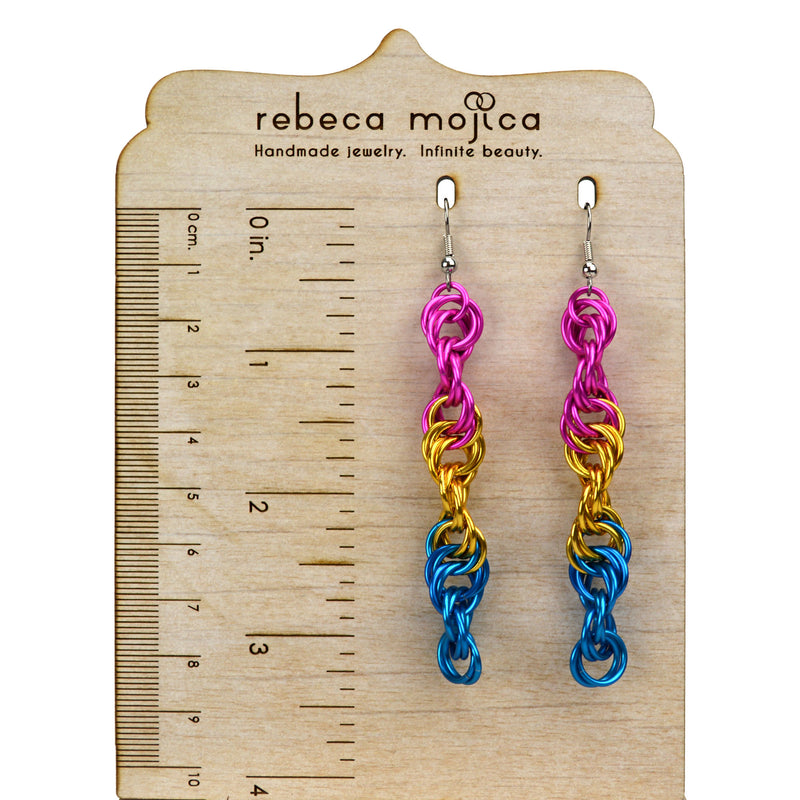 Pansexual Pride - Helix Earrings