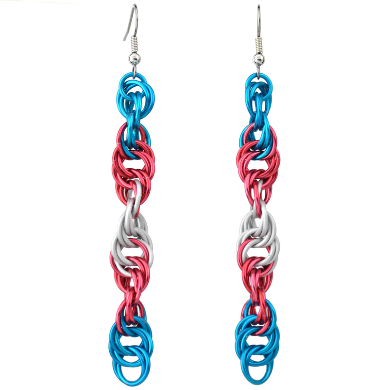 Transgender Pride - Helix Earrings