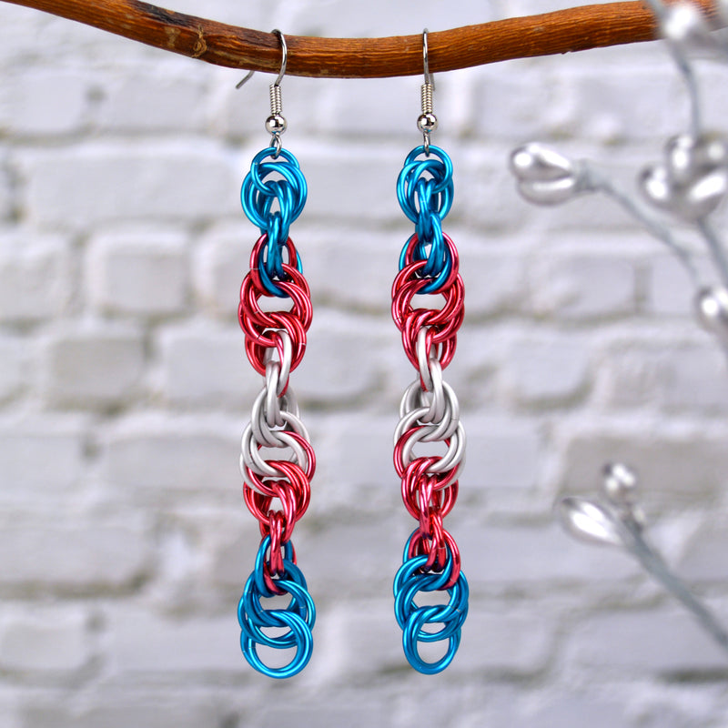 Transgender Pride - Helix Earrings