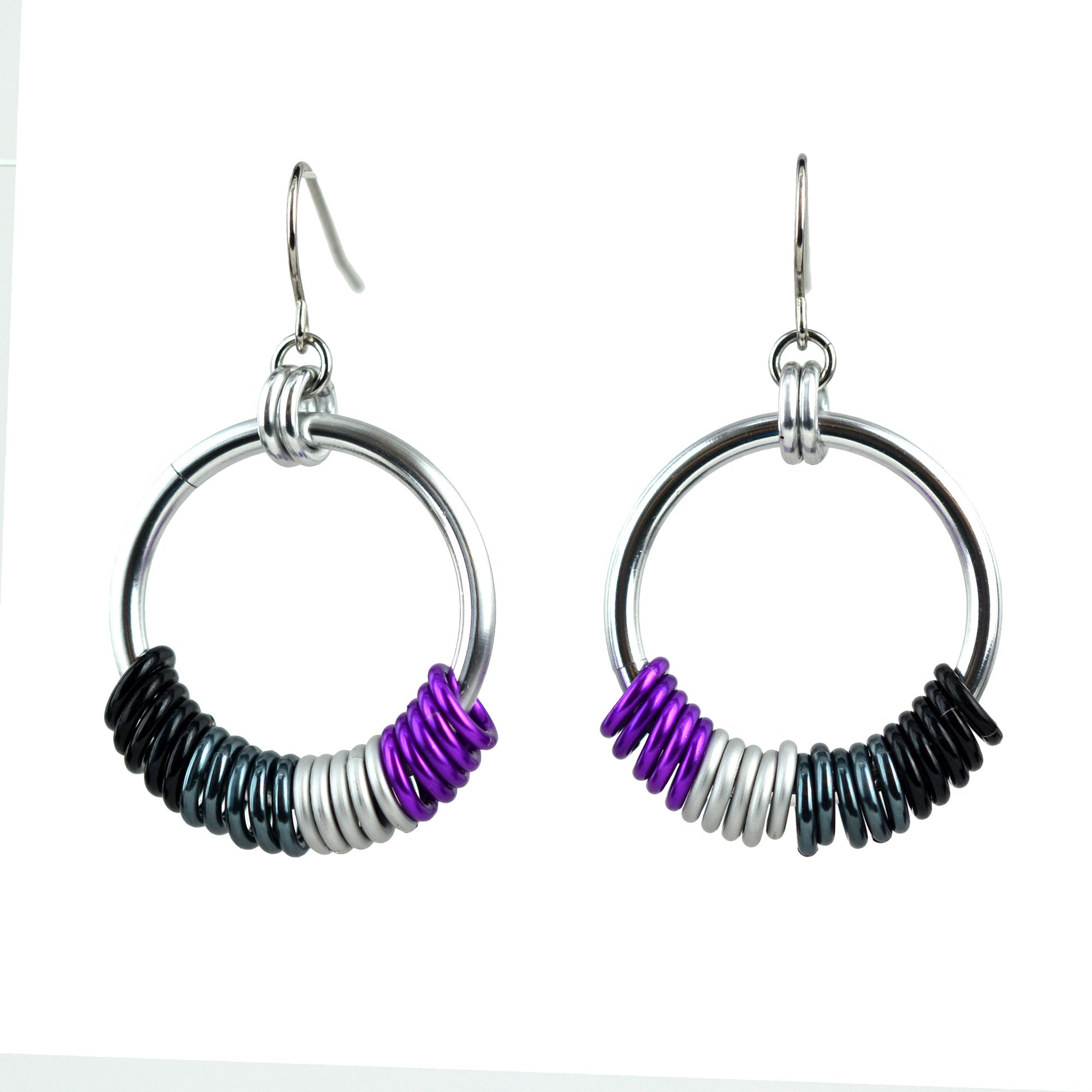 Asexual Pride - Hoop Earring