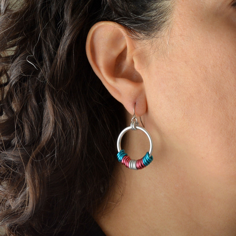 Transgender Pride - Hoop Earring