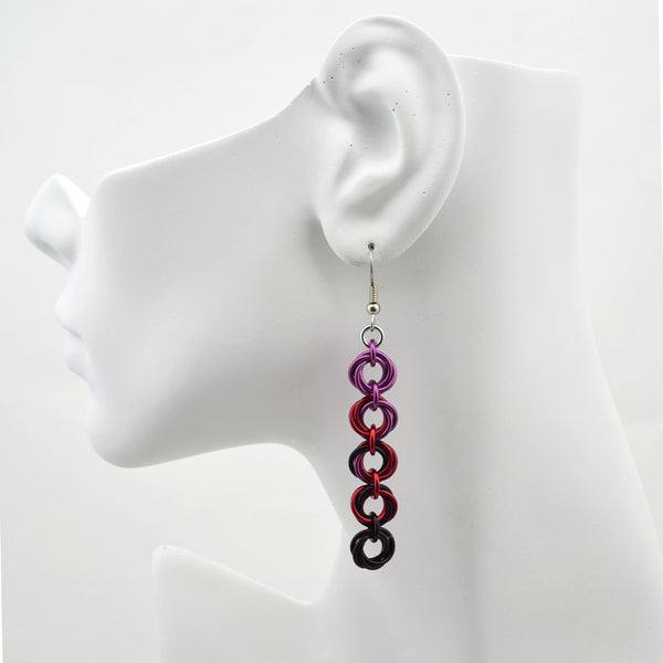 5-Knot Earrings - Gothic Rose