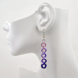 5-Knot Earrings - Purple Haze