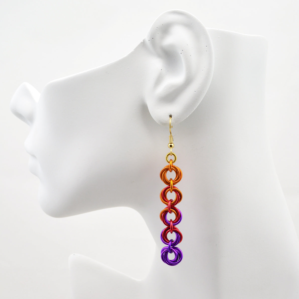 5-Knot Earrings - Sunset