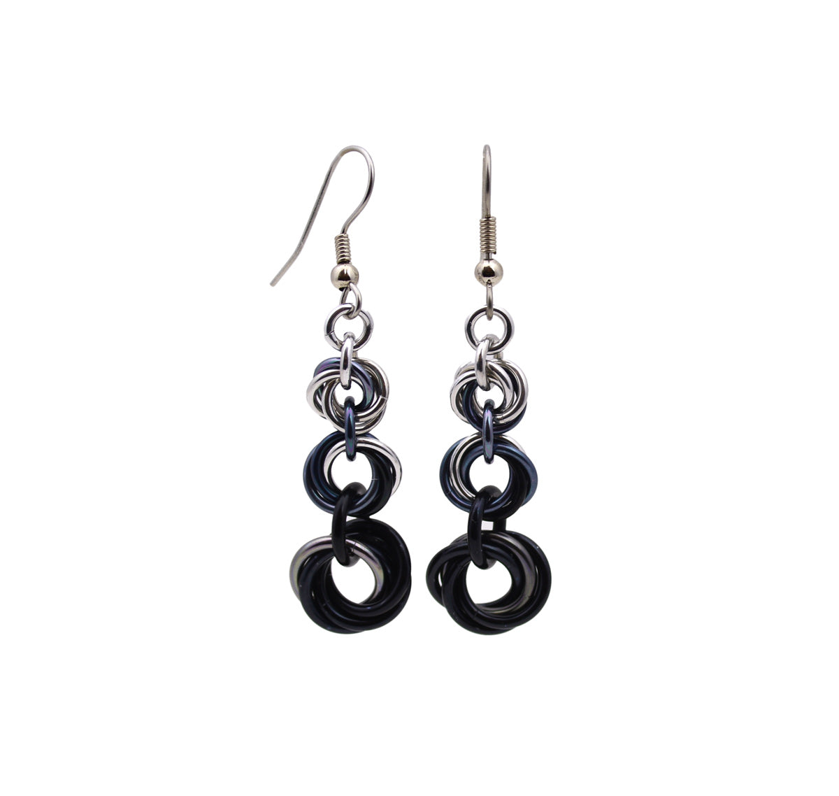 Knotted Graduated Earrings - Industrial