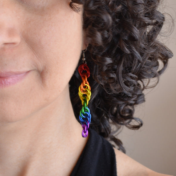 Rainbow Pride - Helix Earrings