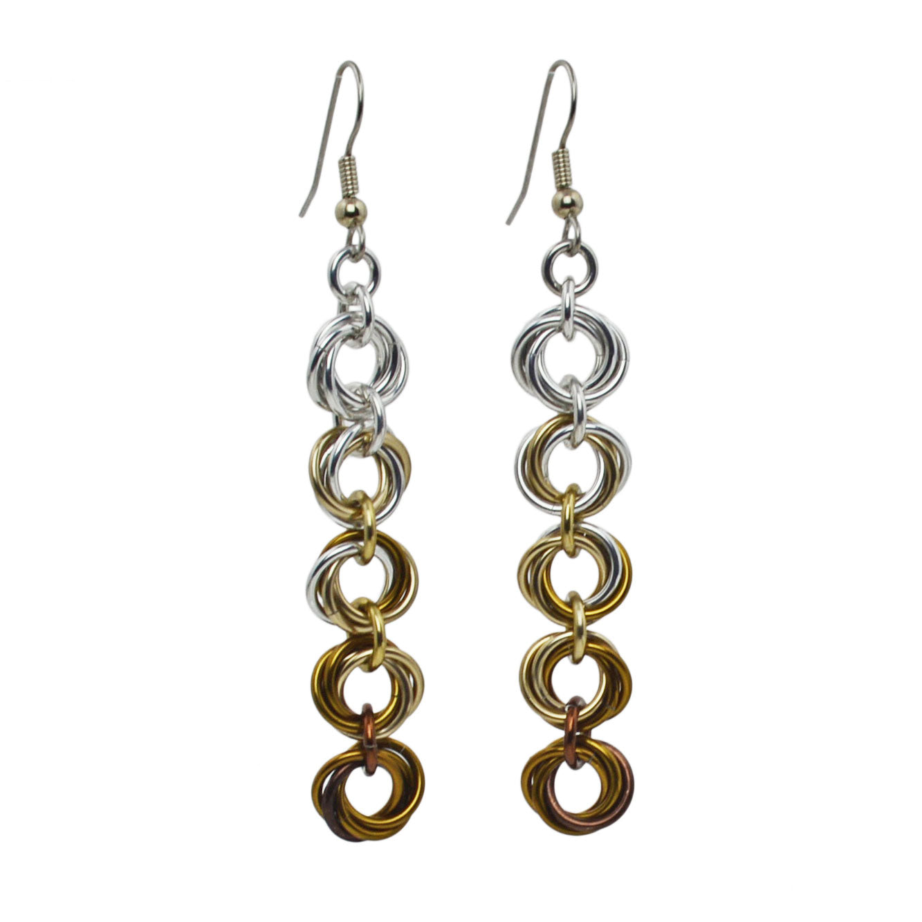 5-Knot Earrings - Granite