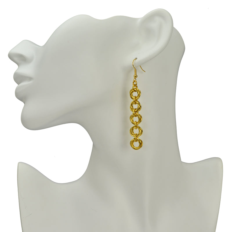 5-Knot Earrings - Gold