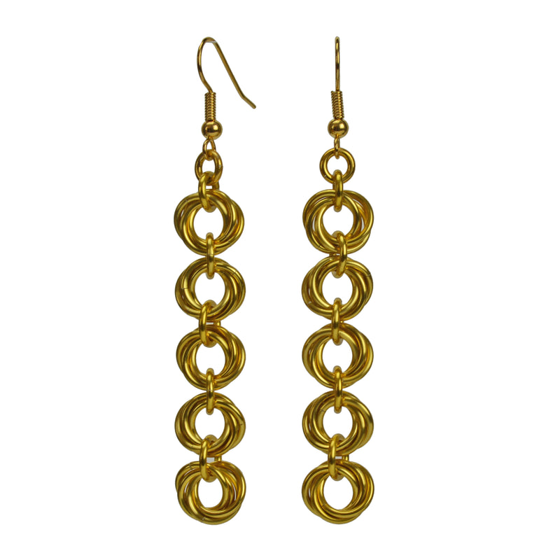 5-Knot Earrings - Gold