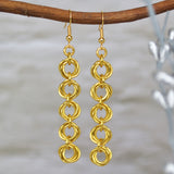 5-Knot Earrings - Gold