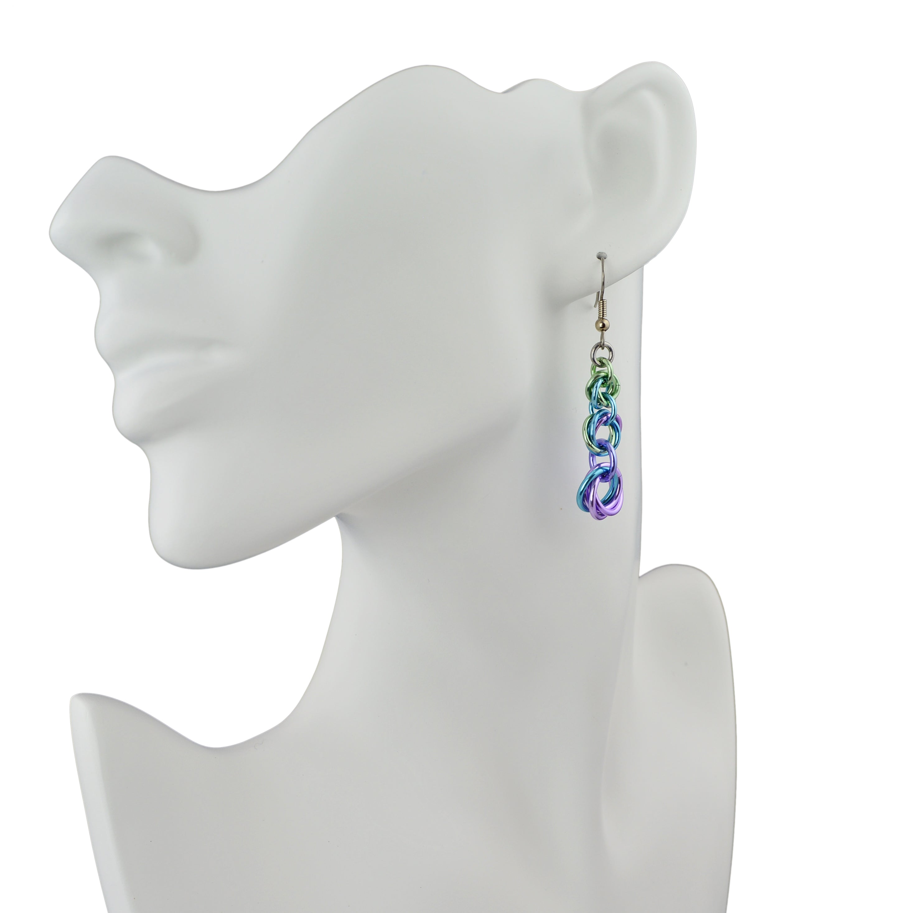 Knotted Graduated Earrings - Cosmic Unicorn