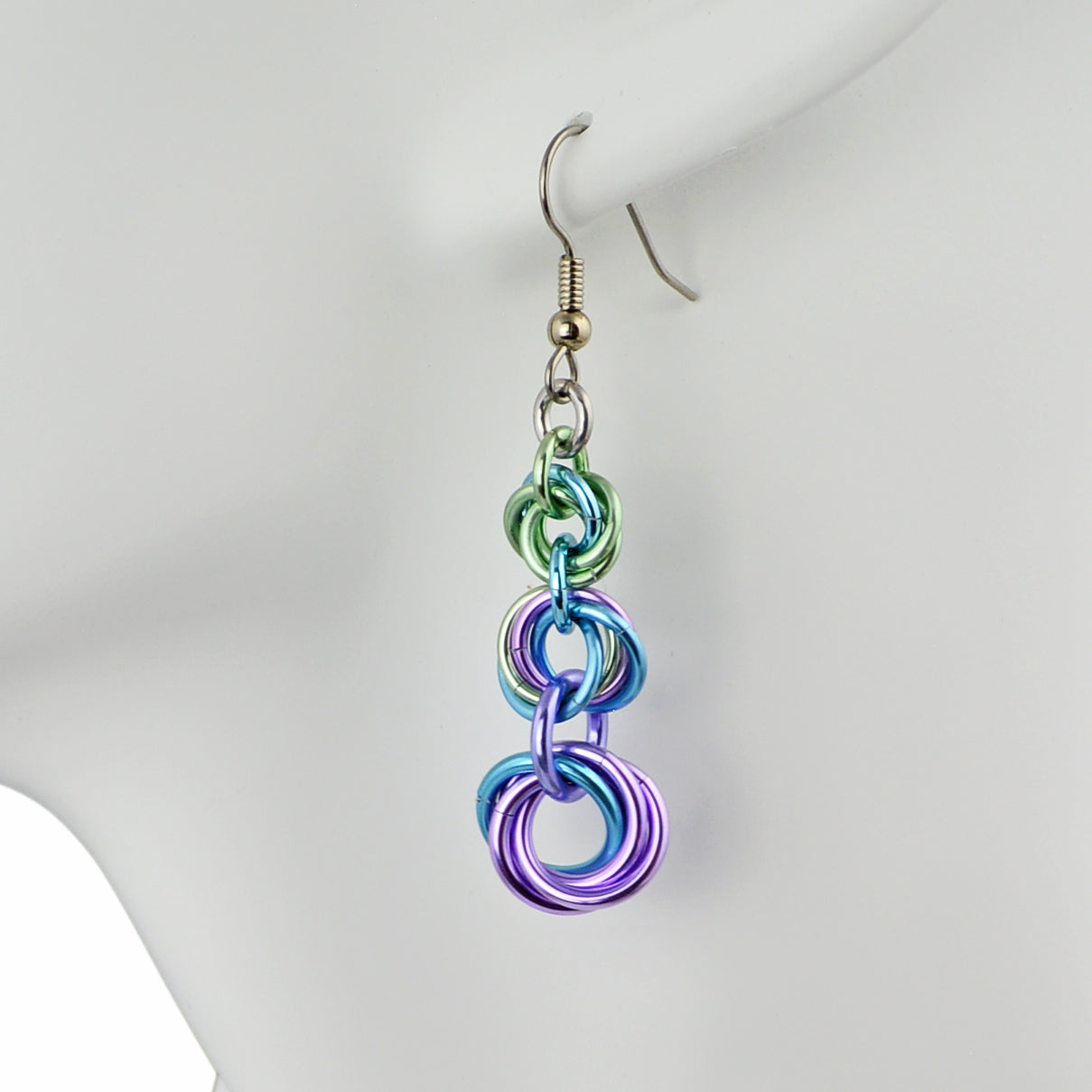 Knotted Graduated Earrings - Cosmic Unicorn