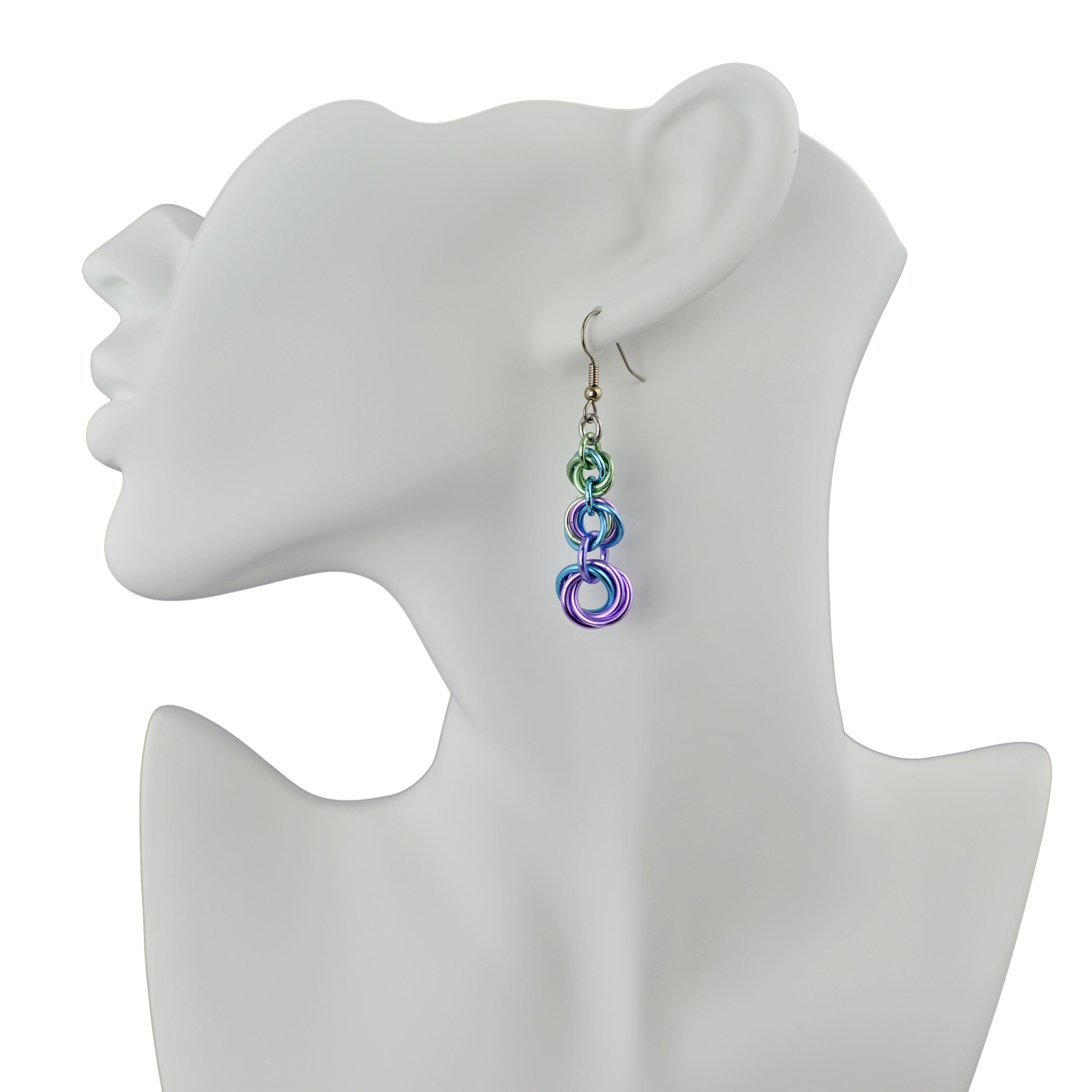 Knotted Graduated Earrings - Cosmic Unicorn